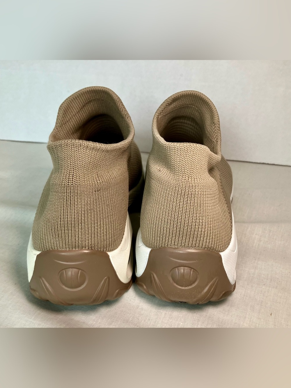 STQ Women's Walking Shoes Slip on Breathable Sneakers Taupe US SIZE 9 - Picture 10 of 16